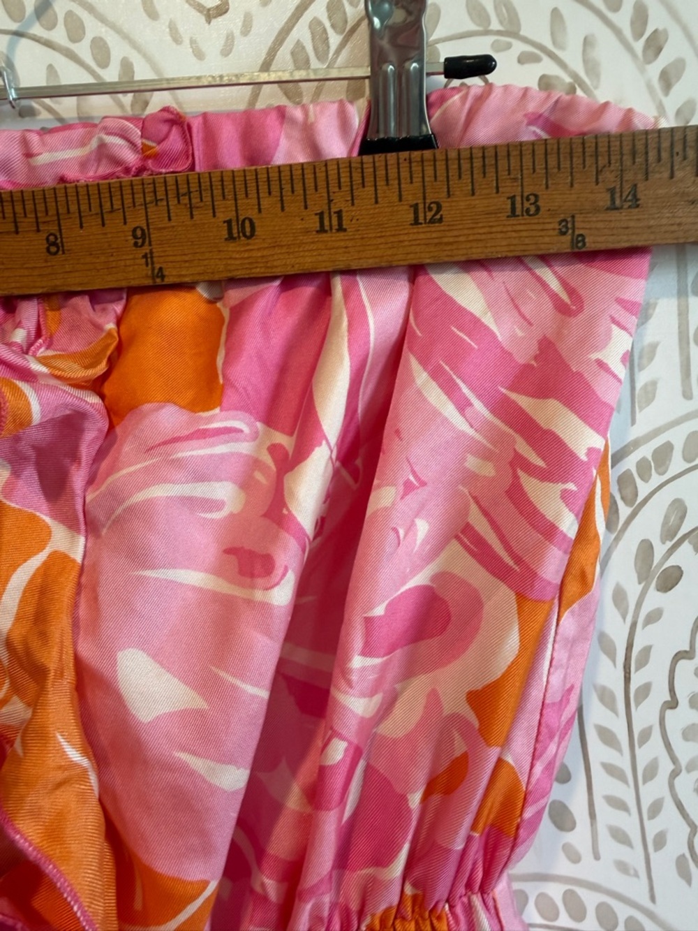 Lilly Pulitzer Tiernan Silk Hotty Pink Fan Dance Flamingo Strapless Dress - 8 - Picture 8 of 8